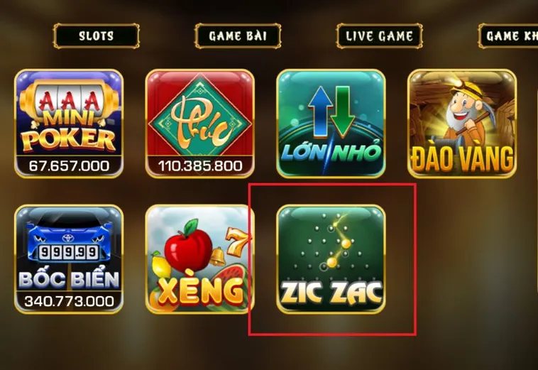 Bật Mí Cách Chơi ZicZac GGWIN Thắng Nhanh Thắng Lớn Mỗi Ván